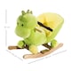 image 7 of HOMCOM Kids Rocking Horse, Plush Ride-On Dinosaur Seat w/ Seat Safety Belt
