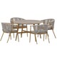 image 1 of Charles Bentley Almada 4 Seater Dining Set