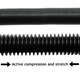 image 3 of SPARES2GO 6m Extra Long Extension Pipe Hose Kit compatible with Vax Vacuum Cleaner (6 Metre Hose + 3 x Adaptors)