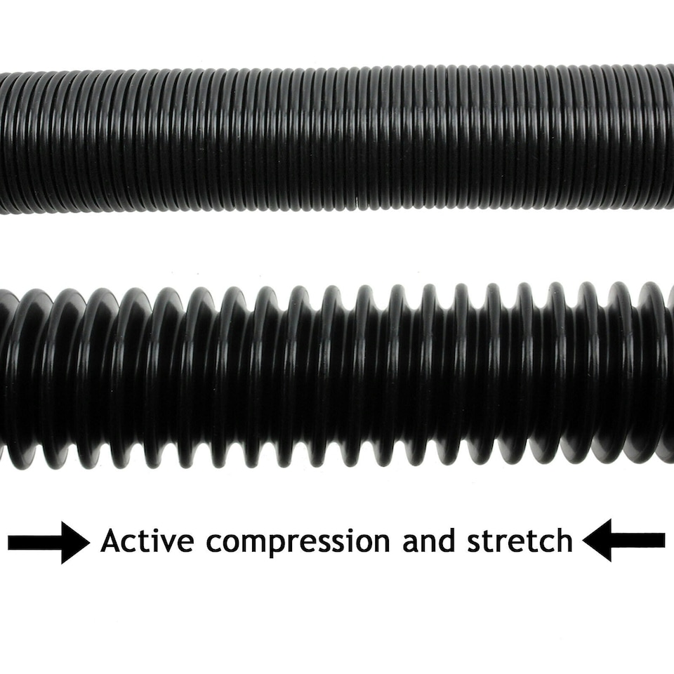 image 1 of SPARES2GO 6m Extra Long Extension Pipe Hose Kit compatible with Vax Vacuum Cleaner (6 Metre Hose + 3 x Adaptors)