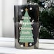 image 3 of Personalised Christmas Tree Smoked Glass LED Candle White