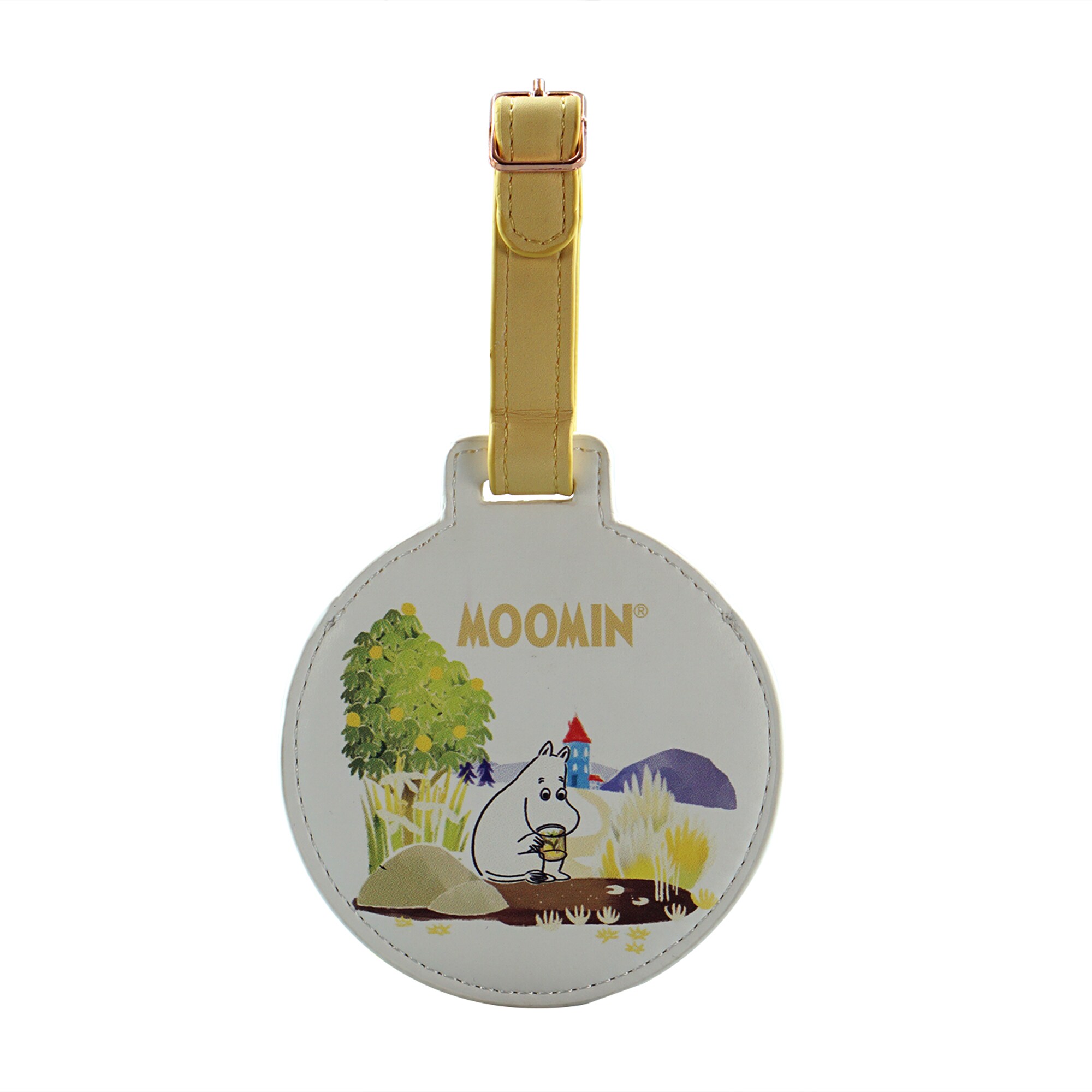 Moomin Luggage Tag PU Shaped - (Pond) in Green