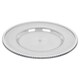 image 1 of Clear Fluted Charger Plates Silver Gold Wedding Tableware Underplates | Silver | Silver | Set of 6