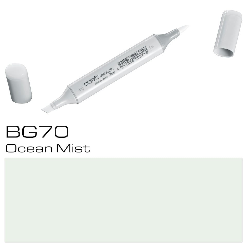 image 1 of Copic Sketch Marker Pen, Ocean Mist, Single Marker