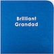 image 4 of Contemporary Patterned Design Braille Birthday Card for Grandad