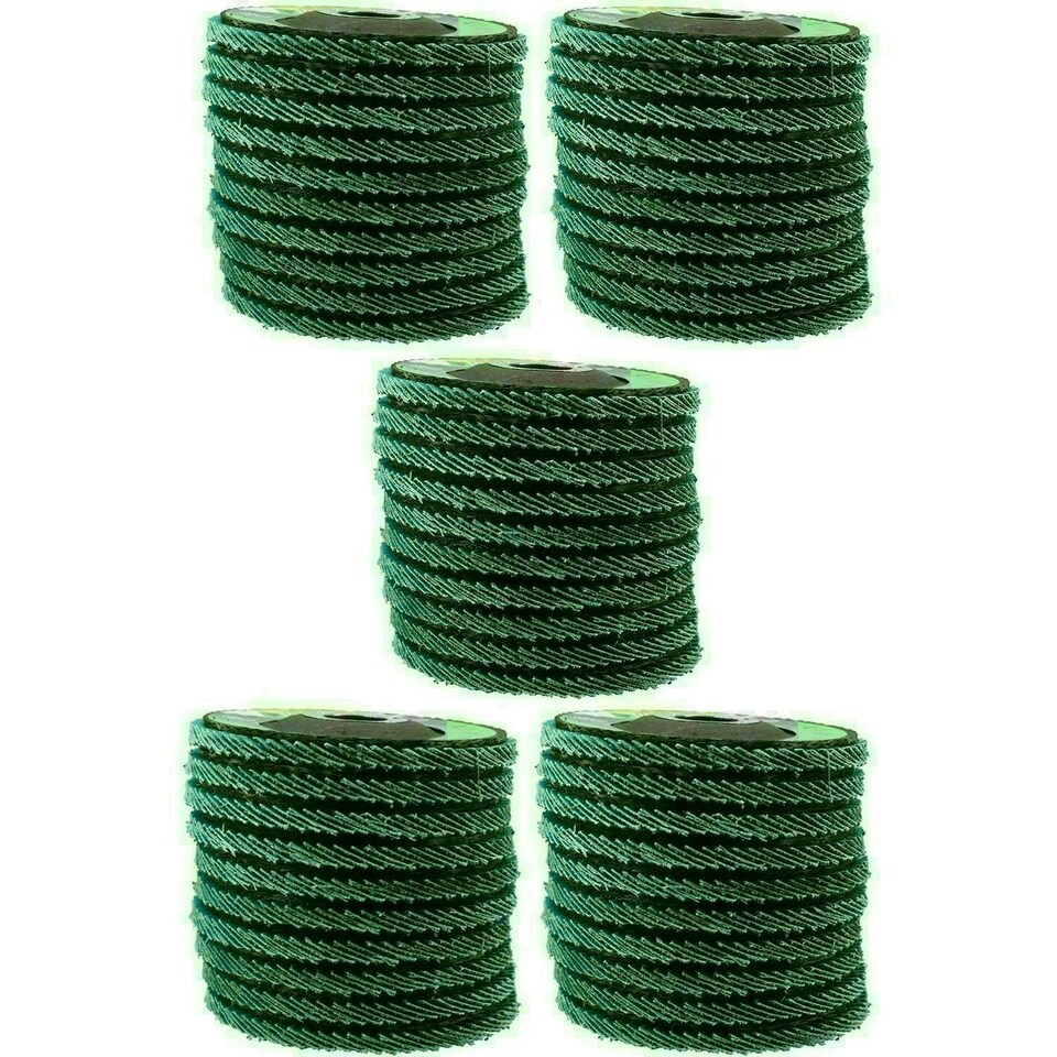 image 1 of 40 Grit Zirconium Flap Discs for Sanding Grinding Removal 4-1/2" Grinder 50pc