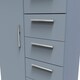 image 5 of Trent 5 Drawer 1 Door Childrens Wardrobe in Denim Blue (Ready Assembled) | Blue | Denim Blue