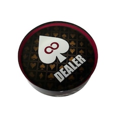 Redtooth Poker Professional Double Sided Acrylic Poker Dealer Button