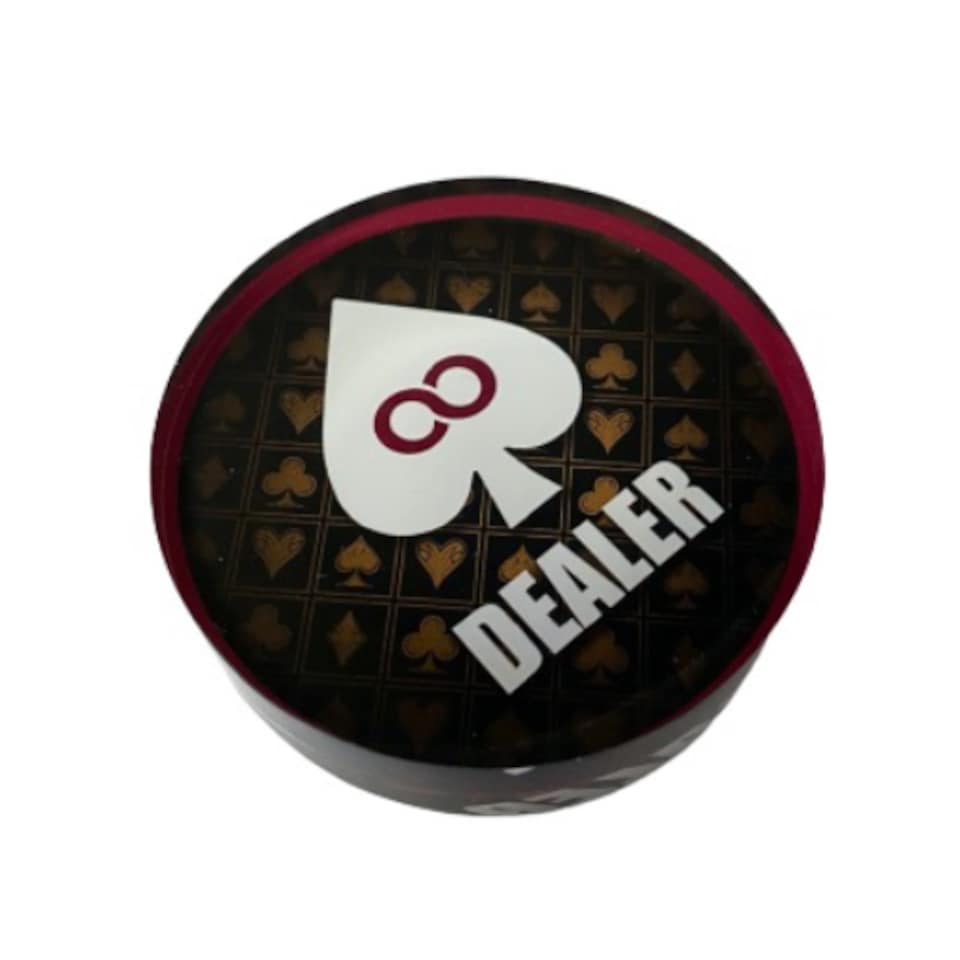 image 1 of Redtooth Poker Professional Double Sided Acrylic Poker Dealer Button