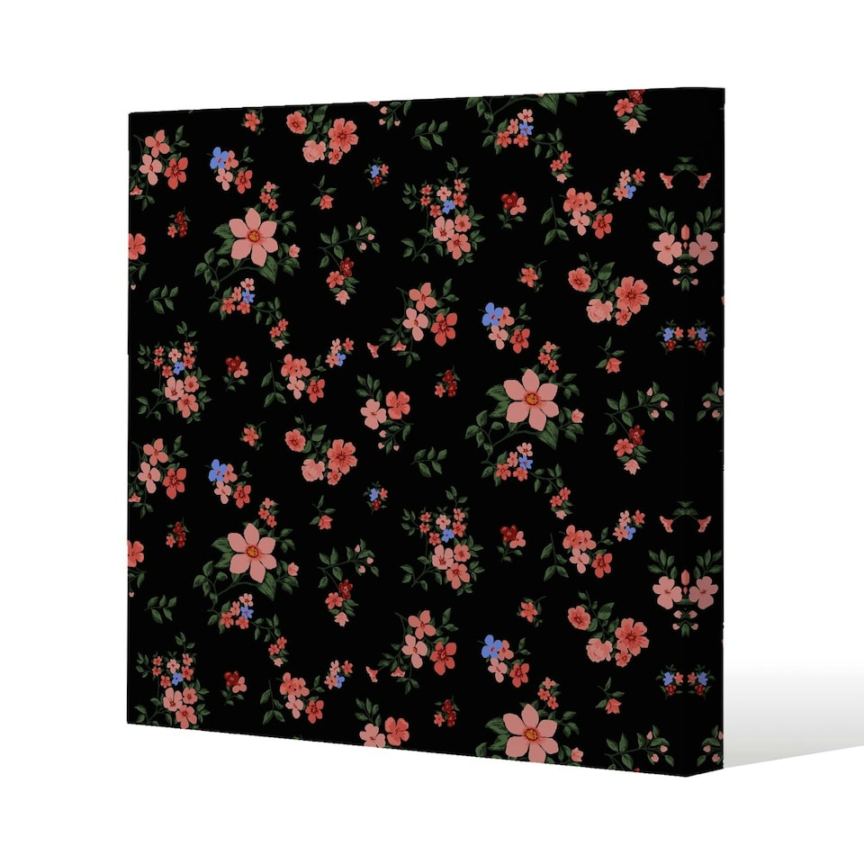 image 1 of Beautiful Pink Flowers (Canvas Print) 101 x 101 x 4cm