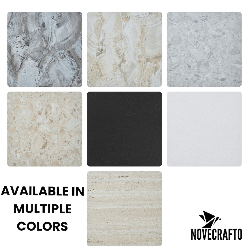 image 1 of NOVECRAFTO Vinyl Floor Tile – Self Adhesive 12x12 in – Desert Terrazzo – Peel & Stick for Kitchen, Bathroom & Living Room – Waterproof & Easy DIY Brown | 4.65 sqm