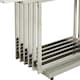 image 4 of Interiors by Premier White Marble Coffee Table Silver