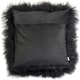 image 2 of SNUGRUGS Mongolian Sheepskin Cushion - Square - 40cm x 40cm Black | 40cmx40cm