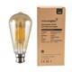 image 1 of ValueLights 5 Pack Filament Dimmable E27 Amber Pear Light Bulbs | Clear