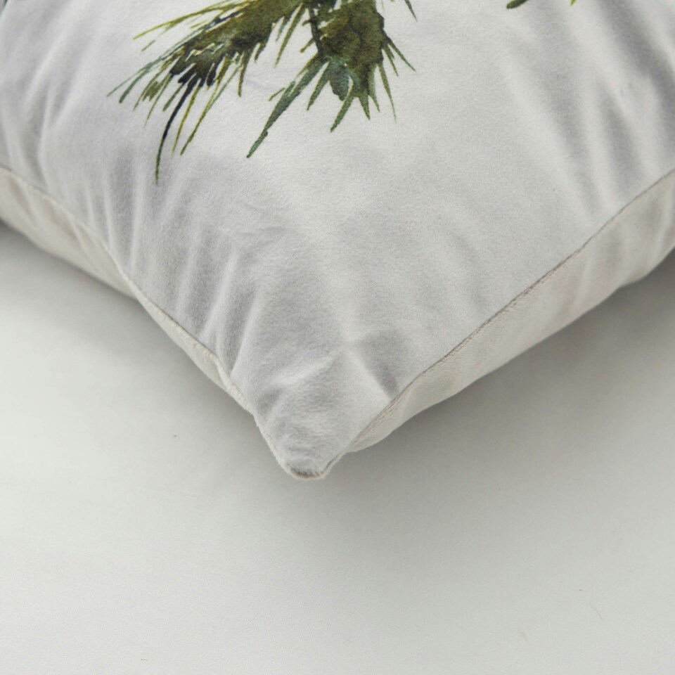 image 1 of BHS Christmas Foil Bauble Design Cushion, Green Green | Green