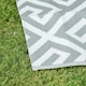 image 8 of Outsunny Reversible Outdoor Rug Plastic Straw RV Camping Mat for Garden Deck Picnic Grey | Light Grey