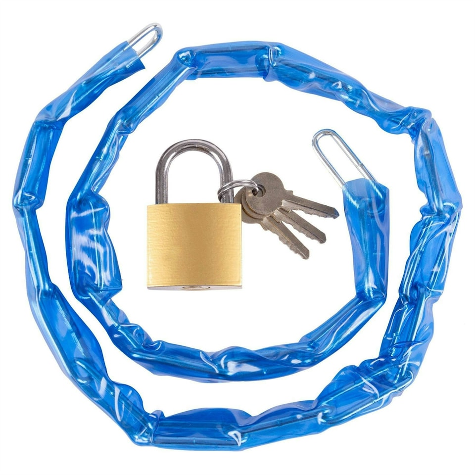 image 1 of Blackspur Chain & Padlock - 90cm - Blue