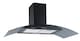 image 1 of Cookology 100cm Black Curved Glass Chimney Cooker Hood - Energy Rating A