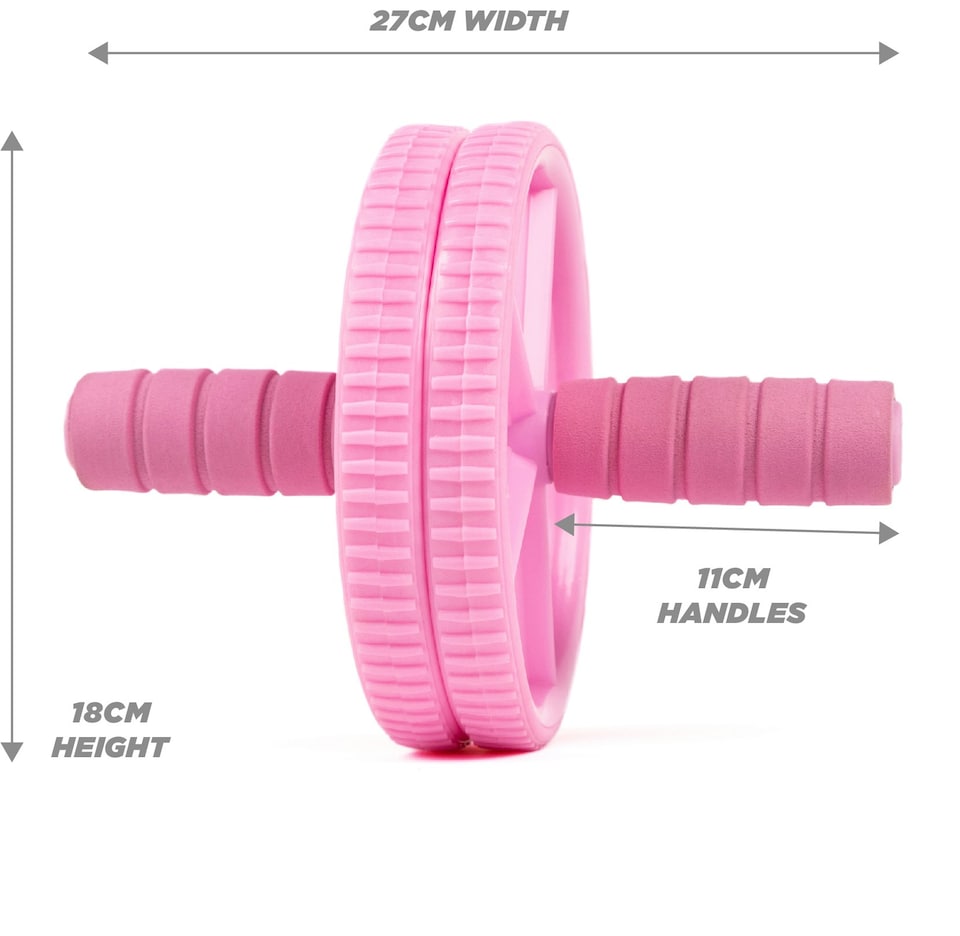 image 1 of Phoenix Fitness Ab Roller - Pink