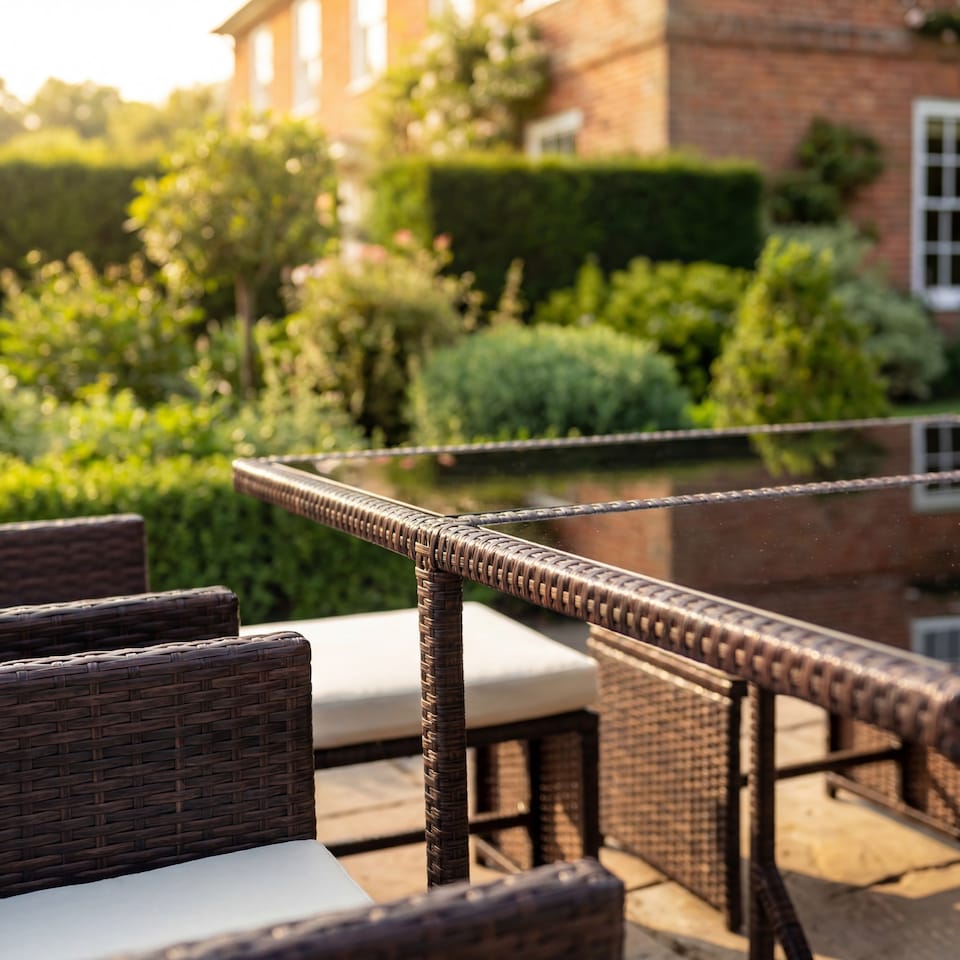 image 1 of Giulia 9 Piece Rattan Cube Outdoor Set