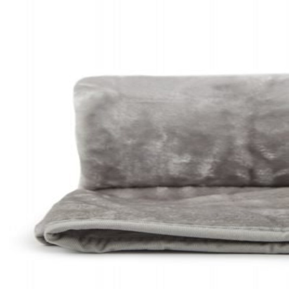 image 1 of Nordic Collection Super Cosy Fleece Blanket in Silver (80" x 96") Grey | Grey