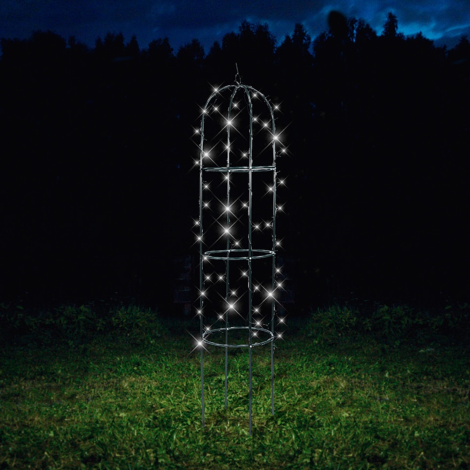 image 1 of Gardenwize 100 LEDs Solar Light up Trellis
