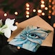 image 4 of Iris Flower Blue Eye Abstract Conceptual Art Birthday Card