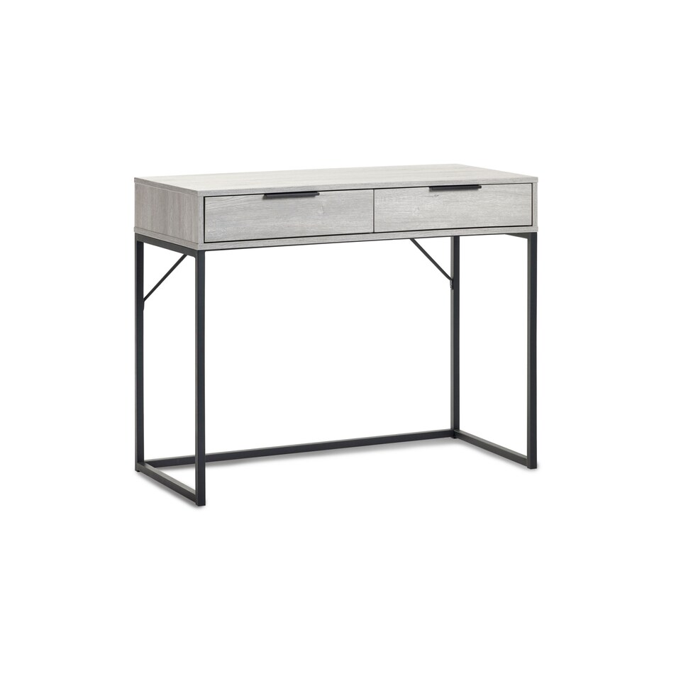 image 1 of Bali 2 Drawer Desk/Dressing Table - Grey Oak Effect