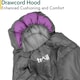 image 3 of Hooded Sleeping Bag - Purple