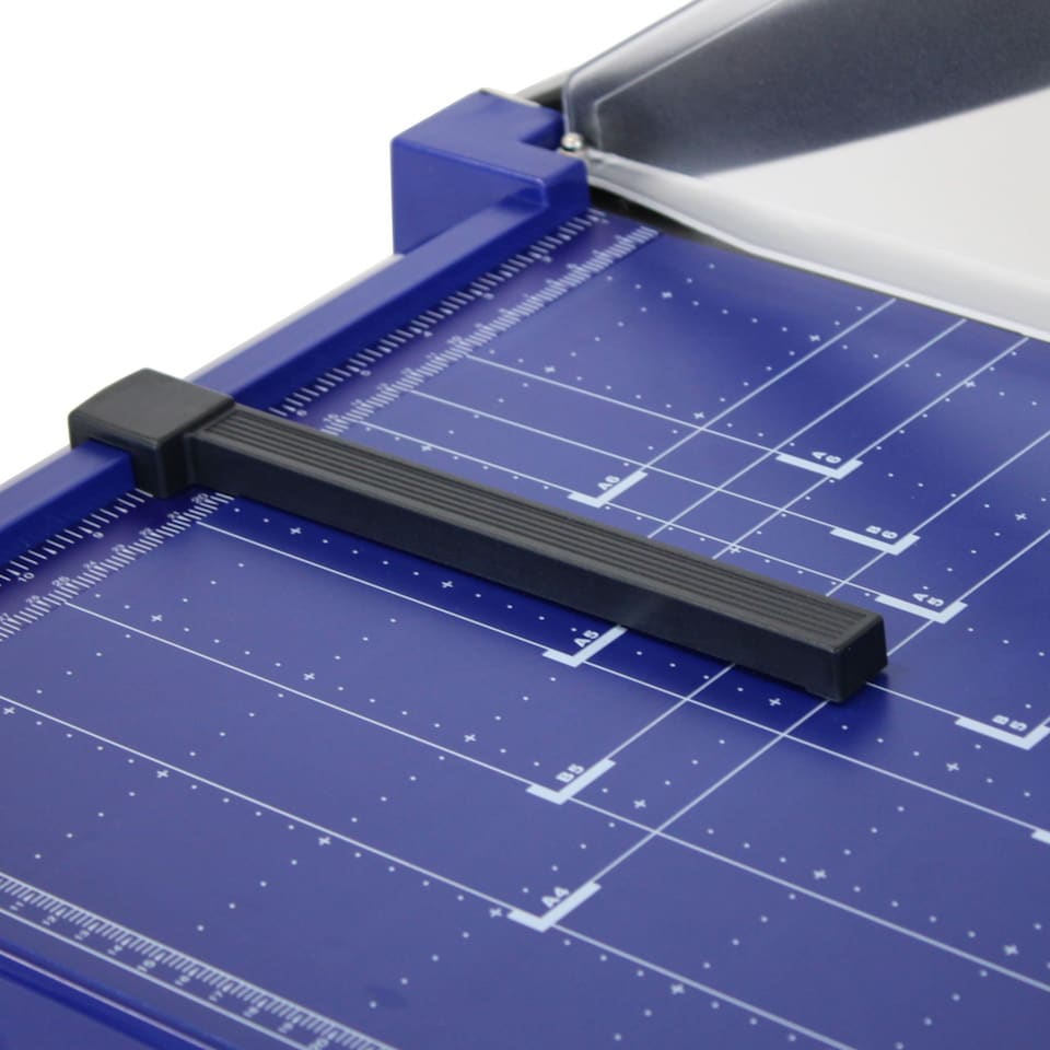 image 1 of Professional Grade A3 Guillotine With Safety Guard - Blue