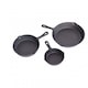 image 5 of Set of 3 Cast Iron Non Stick Skillet Frying Cooking Pans