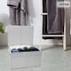image 5 of White Paper Rope Woven Storage Xmas Hamper Basket Box with White Cloth Lining – Decorative Gift Basket for Christmas, Weddings, Parties & Home Storage