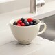 image 3 of Zeal Berry Colander Cup, Melamine Fruit and Berry Strainer, Cream