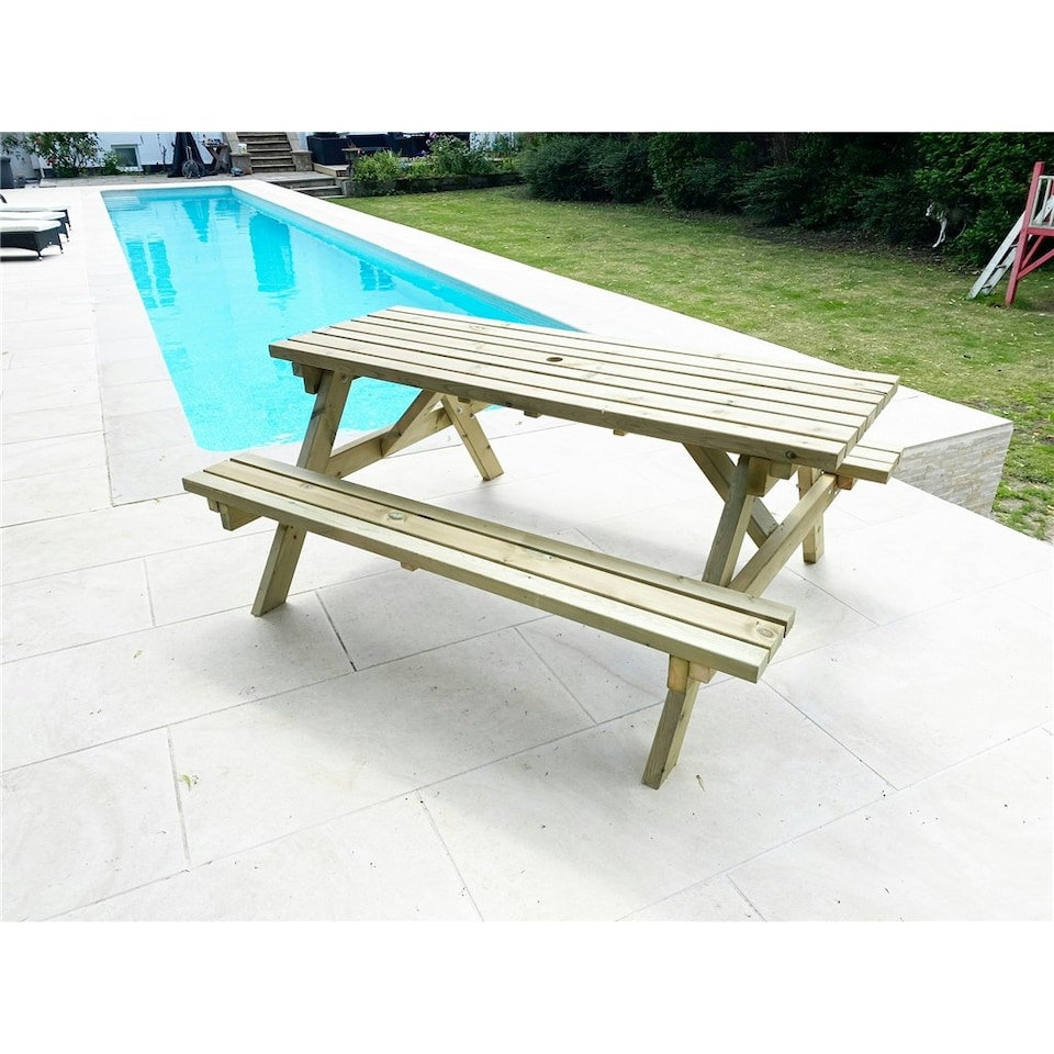 image 1 of Deluxe Heavy Duty Picnic Table - 1800mm Length - 8 Seater
