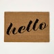 image 1 of Homescapes Hello Coir Doormat - 60 x 40 cm