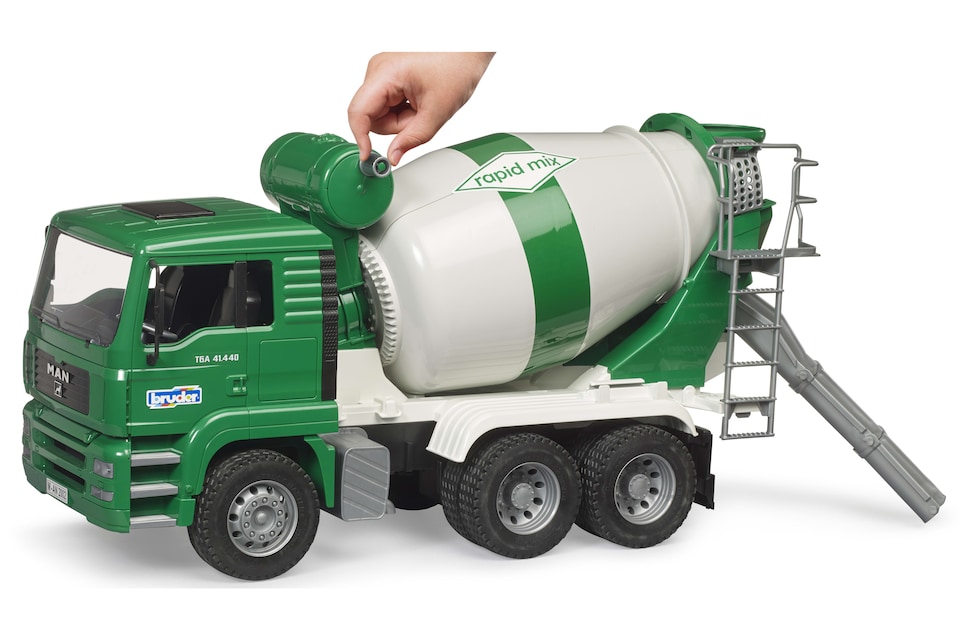 image 1 of Bruder MAN TGA Cement mixer truck rapid mix Detailed Vehicle & Playset Model