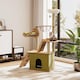 image 2 of Living and Home Cat Tower Set with Scratching Board | Green