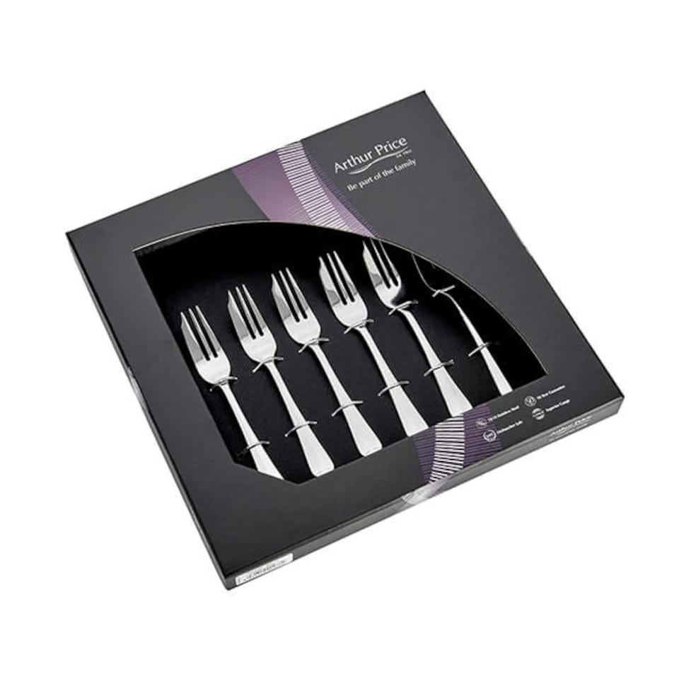 image 1 of Arthur Price Classic Rattail Set of 6 Pastry Forks
