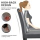 image 5 of Yaheetech Set of 4 Fabric Upholstered Dining Chairs Grey | Dark Grey