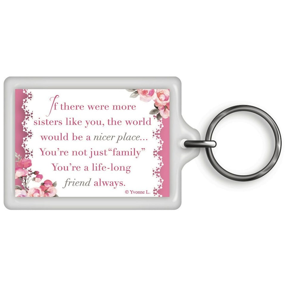 image 1 of A Special Sister Celebrity Style World's Best Keyring
