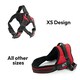 image 9 of KCT Extra Small Red Padded Dog Harness Red | XS
