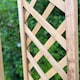 image 6 of Wooden Framed Trellis Panels Fence Toppers (180cm x 30cm) - Pack of 5