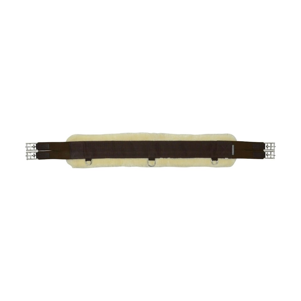 HyCOMFORT Faux Fur Horse Everyday Girth - Natural/Brown - 44in
