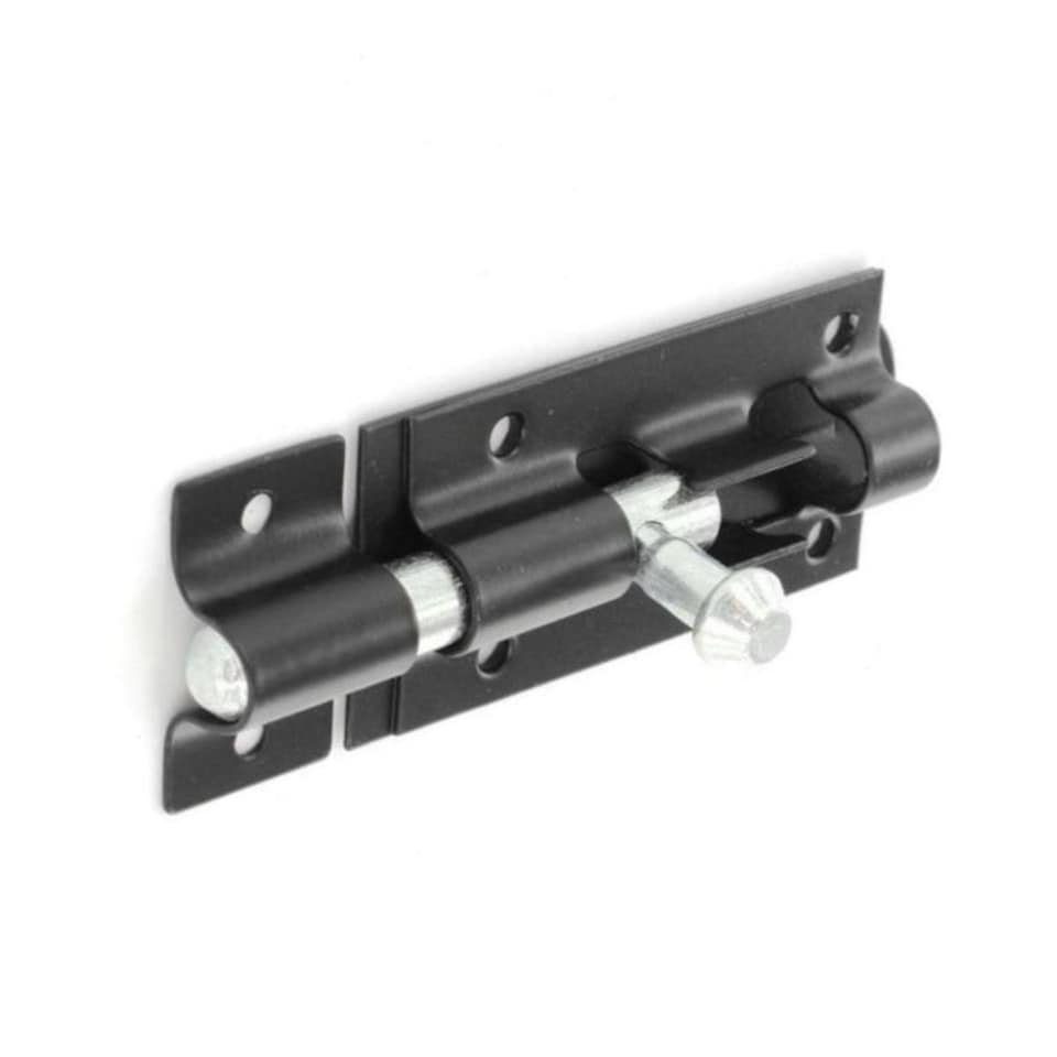 Securit Tower Bolt - Black - 75mm