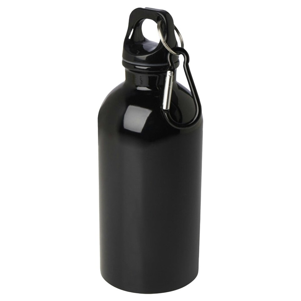 image 1 of Floso Stainless Steel Single Wall 400ml Water Bottle - Solid Black - One Size