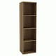 image 1 of 4-Tier Cube Shelving Unit Brown | Colour: Warm Oak