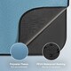 image 4 of VonShef Picnic Blanket, Large Blue Herringbone Rug with Waterproof Back, 220x200cm Blue