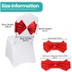 image 2 of Chair Bow Sashes, Elastic Spandex Stretch Chair Ties with Buckle - 1pc