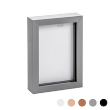 Nicola Spring 3D Box Photo Frame - 5 x 7" - Grey