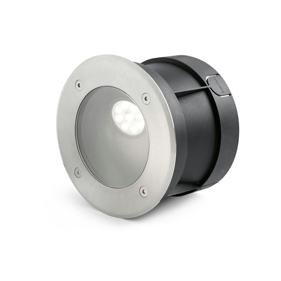 image 1 of Salt LED Outdoor Recessed Spotlight Matt Nickel IP67